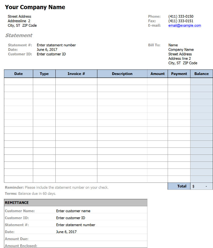 Billing Statement 1 Billing Statement 1